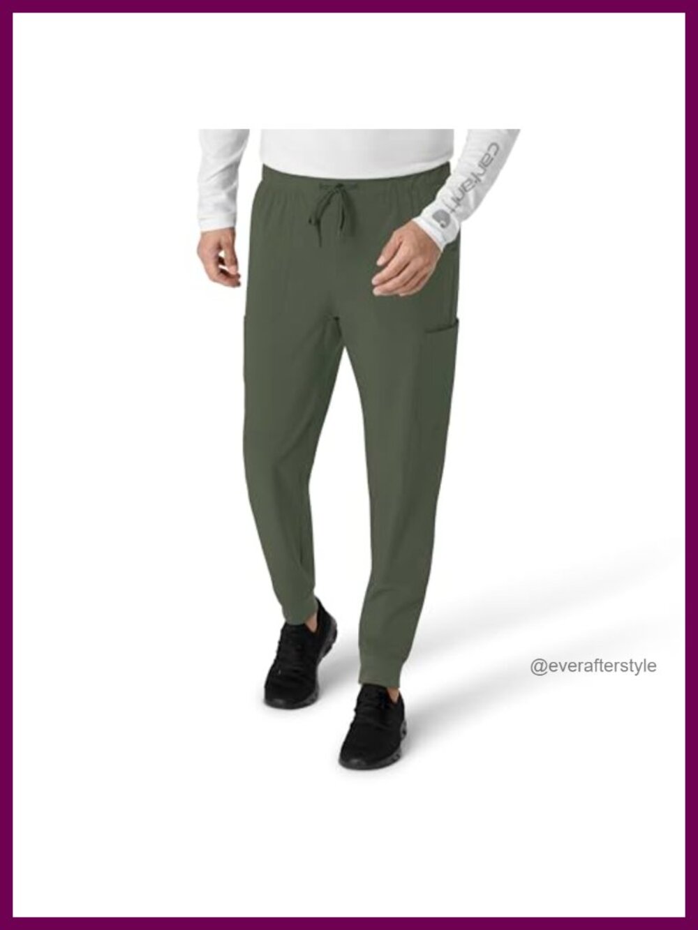 Men's Force Cross-Flex Jogger Scrub Pants with Drawstring and 7 Pockets